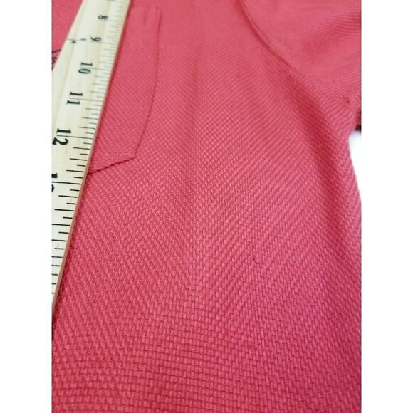 Asian Creations Linen Blend Red woven top‎ graffiti stick family  size small - Picture 9 of 10